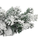 Christmas Garland Green with white snow flocking PVC 16.4 ft length