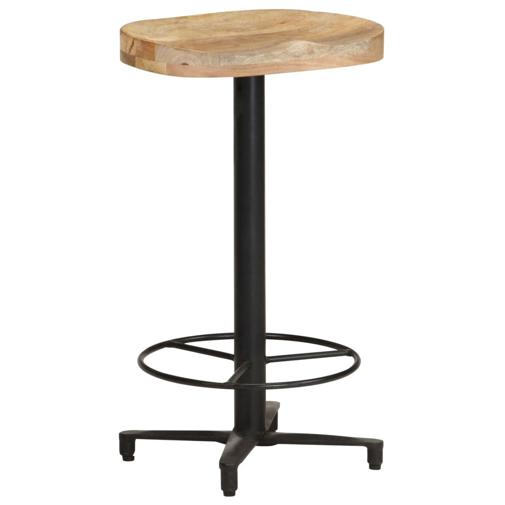 Bar Stool Set of 2 Natural wood