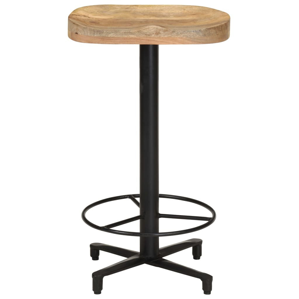 Bar Stool Set of 2 Natural wood