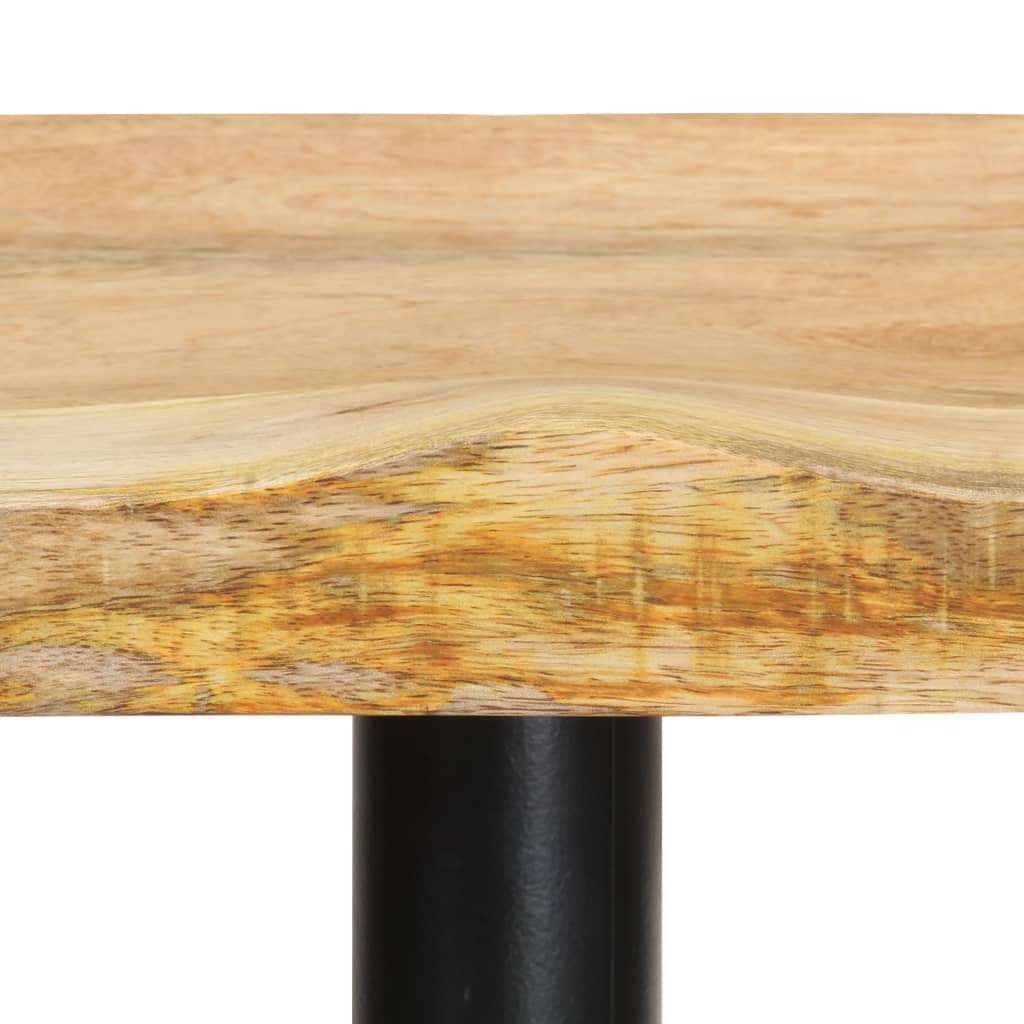 Bar Stool Set of 2 Natural wood