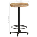 Bar Stool Set of 2 Natural wood