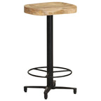 Bar Stool Set of 2 Natural wood