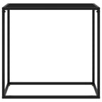 Console Table Black Tempered glass Simplistic Console Table
