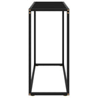 Console Table Black Tempered glass Simplistic Console Table