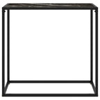 Console Table Black Tempered glass Medium Durable Console Table