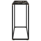 Console Table Black Tempered glass Medium Durable Console Table