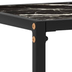 Console Table Black Tempered glass Medium Durable Console Table