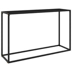 Console Table Black Tempered glass, powder-coated steel Medium