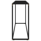 Console Table Black Tempered glass, powder-coated steel Medium