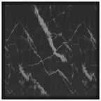 Coffee Table Black Tempered Glass 23.6 x 23.6 x 13.8 in Square