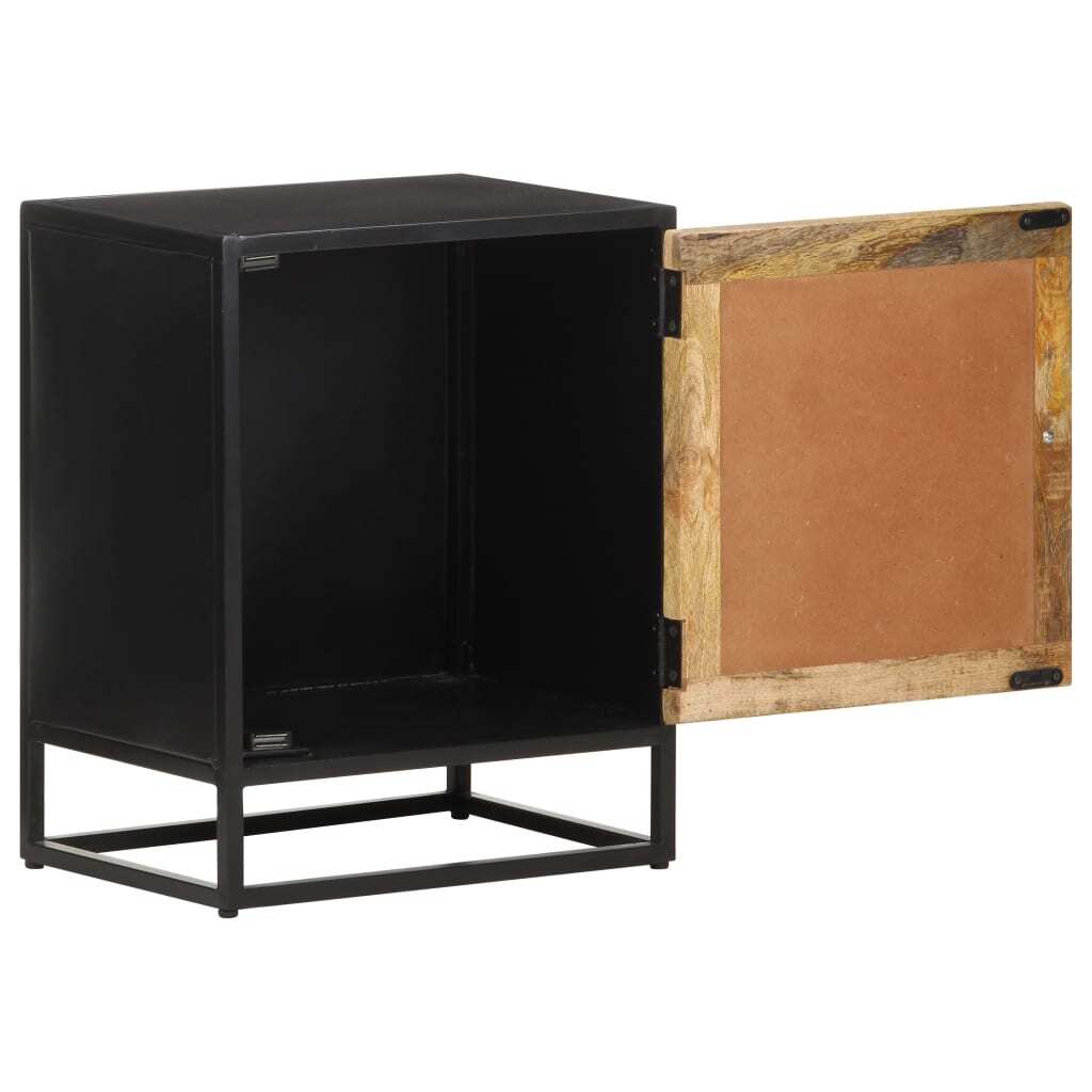 Bedside Cabinet Natural wood Rough mango wood Small