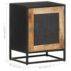 Bedside Cabinet Natural wood Rough mango wood Small