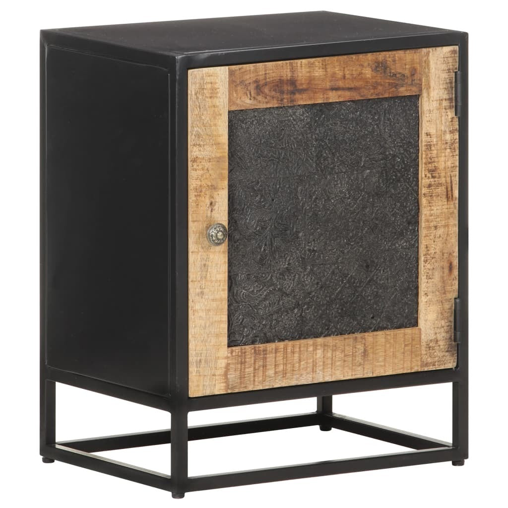 Bedside Cabinet Natural wood Rough mango wood Small
