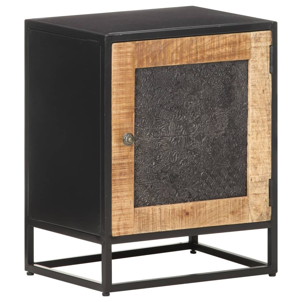 Bedside Cabinet Natural wood Rough mango wood Small