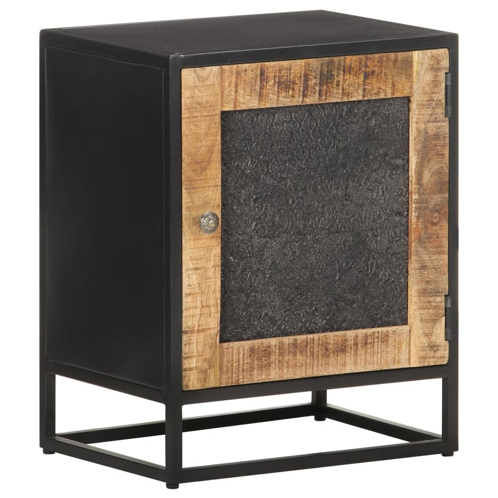Bedside Cabinet Natural wood Rough mango wood Small