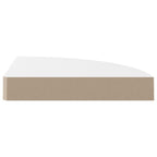 Corner Shelf Set of 4 High gloss white Honeycomb MDF, metal Small