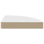 Corner Shelf Set of 2 White Honeycomb MDF, metal Standard