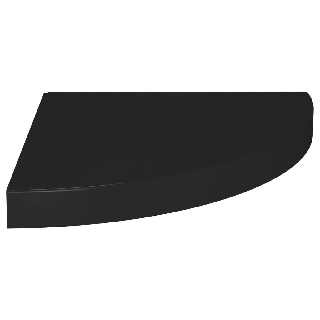 Corner Shelf Black Honeycomb MDF, Metal