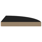 Corner Shelf Black Honeycomb MDF, Metal