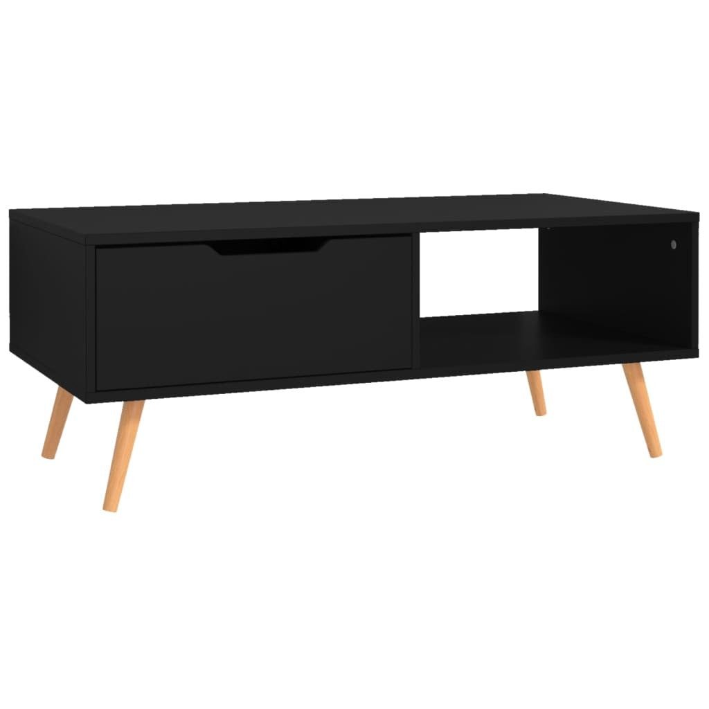 Coffee Table Black Engineered wood, MDF 39.4 x 19.5 x 16.9 in