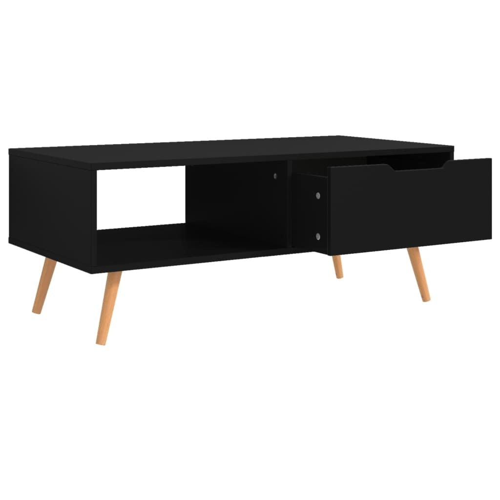 Coffee Table Black Engineered wood, MDF 39.4 x 19.5 x 16.9 in