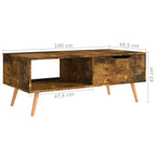 Coffee Table Smoked oak Engineered wood Medium Coffee Table