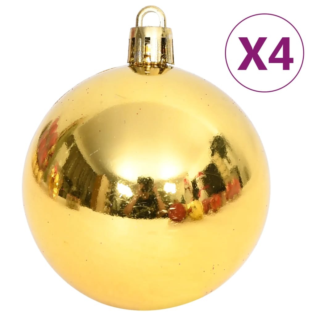 Christmas Bauble Set Gold and red Plastic