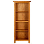 Bookcase Natural Oak Solid oak wood with oak veneered MDF Medium
