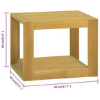 Bathroom Cabinet Natural Wood Solid Teak Wood Medium Modern