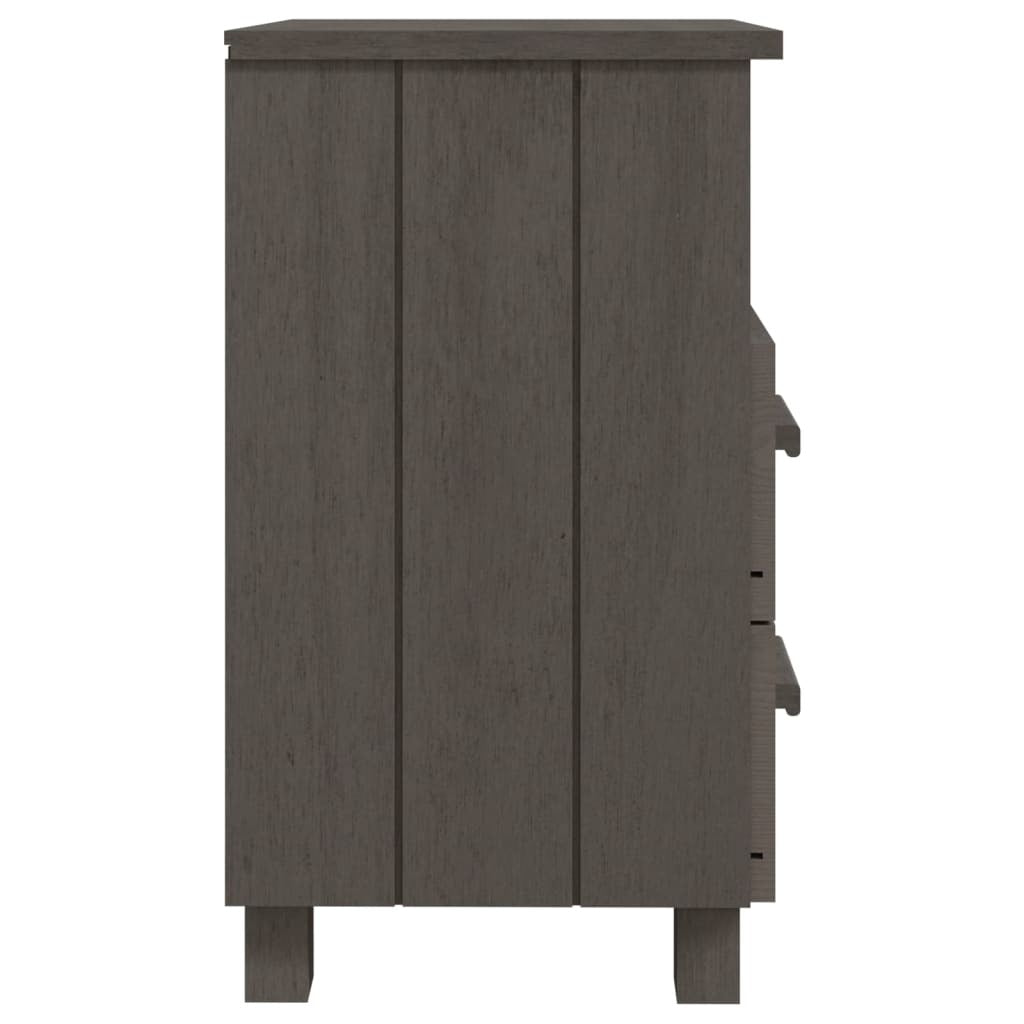 Bedside Cabinet Light Grey Solid Pinewood Medium Bedside Cabinet