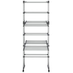 3-Tier Laundry Drying Rack with Wheels Silver 23.6"x27.6"x50.8"