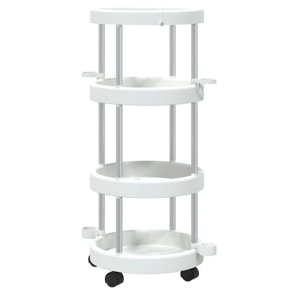 Cleaning Trolley Silver and white