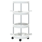 Cleaning Trolley Silver and white