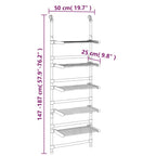 5-Tier Hanging Laundry Drying Rack Aluminum