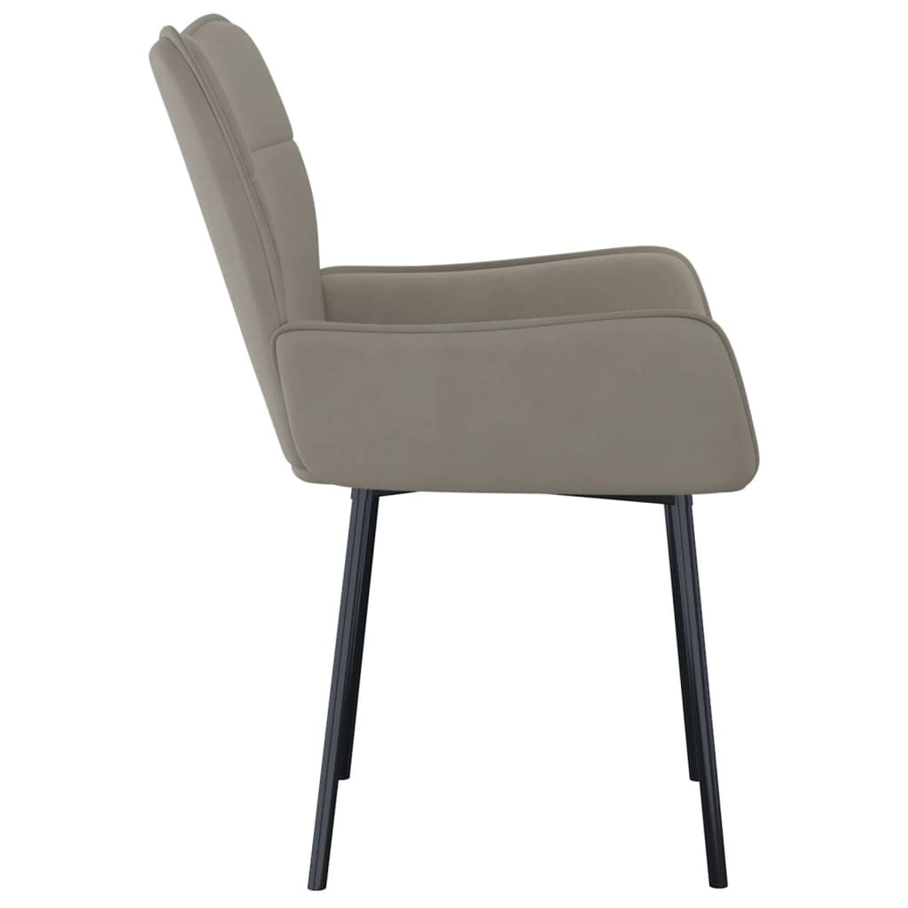 Dining Chair Set of 2 Light grey