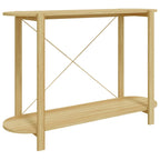 Console Table White Engineered wood, Solid Pine wood, Metal