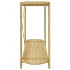 Console Table White Engineered wood, Solid Pine wood, Metal