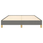 Bed Frame Dark Gray Polyester fabric, Plywood, Engineered wood Full