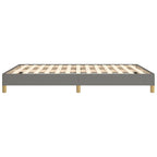Bed Frame Dark Gray Polyester fabric, Plywood, Engineered wood Full