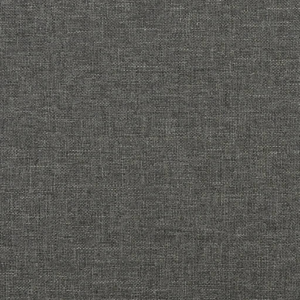 Bed Frame Dark Gray Polyester fabric, Plywood, Engineered wood Full