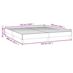 Bed Frame Light Gray Polyester Fabric, Plywood, Engineered Wood