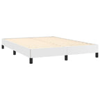 Bed Frame White Faux leather, Plywood, Engineered wood Full