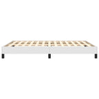Bed Frame White Faux leather, Plywood, Engineered wood Full