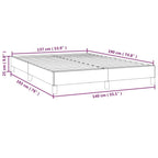 Bed Frame White Faux leather, Plywood, Engineered wood Full