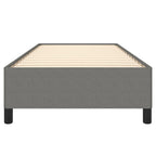 Bed Frame Dark gray Polyester, Plywood, Engineered Wood Twin