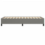 Bed Frame Dark gray Polyester, Plywood, Engineered Wood Twin