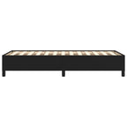 Bed Frame Black Faux leather, plywood, engineered wood Twin XL