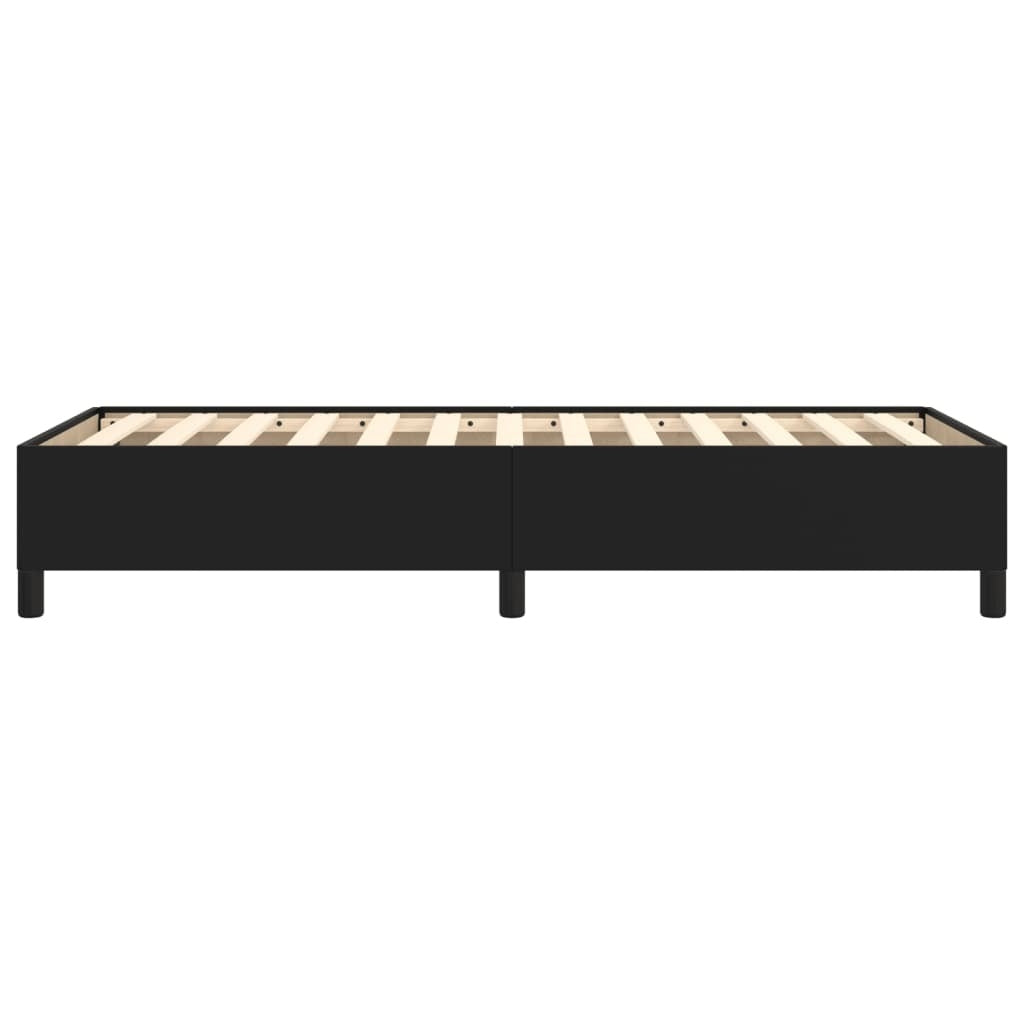 Bed Frame Black Faux leather, plywood, engineered wood Twin XL