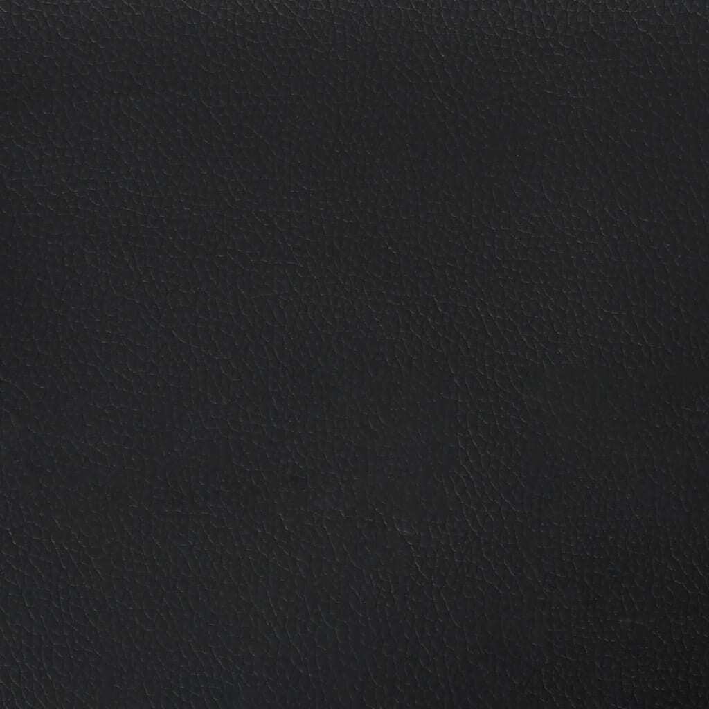 Bed Frame Black Faux leather, plywood, engineered wood Twin XL