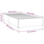 Bed Frame Black Faux leather, plywood, engineered wood Twin XL